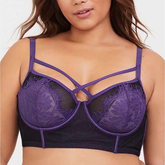 torrid Other - Lace Strappy Longline Underwire Bralette Reign 0 L